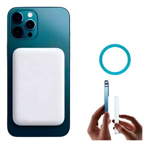 Power Bank It-Blue 5000mAh com Magsafe MAX-0555 – Carregador Portátil Sem Fio Branco