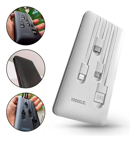 Power Bank It-Blue MAX-0537 – Carregador Portátil com Cabos Embutidos