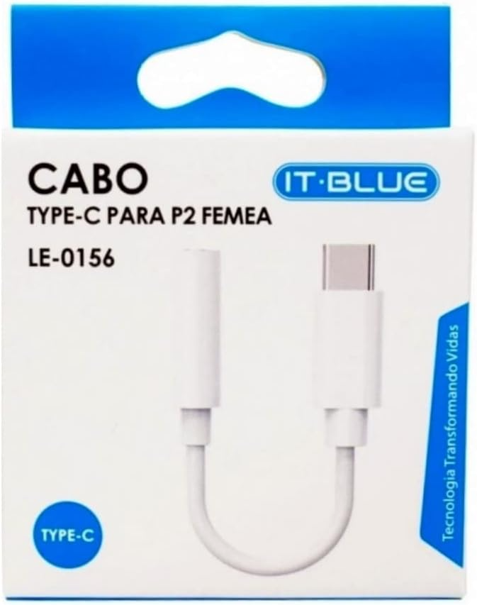 Cabo Adaptador It-Blue LE-0154 Lightning para P2 Fêmea – Áudio para iPhone