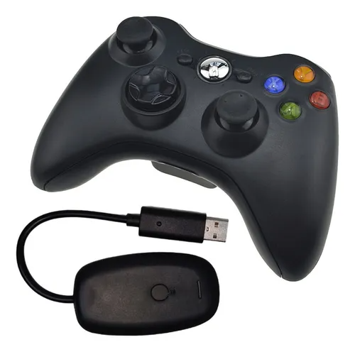 Controle Sem Fio X360 para Xbox 360 e PC – Joystick Gamer Compatível