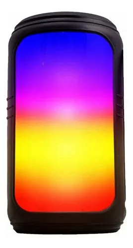 Caixa de Som Bluetooth Grasep D-Y09 10W com Rádio FM, LED Rítmico e USB – Preto