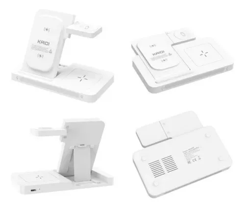 Carregador Sem Fio 3 em 1 Kaidi KNC9097 Dobrável para iPhone, Apple Watch e AirPods
